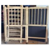 Vintage Crib Circa 1920 Wood 32" H x 20" W, Note