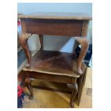 Pair of Solid Wood End Tables 25" x 21" x 21.5" H