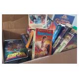 Box of VHS tapes