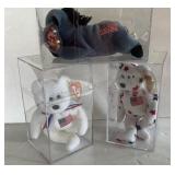 TY BEANIE BABIES LEFTY, GLORY and  LIBEARTY