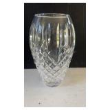 WATERFORD CRYSTAL VASE 3.5" W Mouth 9.5" H