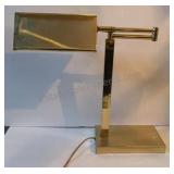 Vintage brass swing-arm pharmacy desk lamp Brass