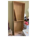 Bookcase 4 Shelf Light Colored Laminate Surface,
