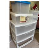 Storage Containers, Sterilite  3 Drawer Wheeled