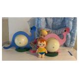 Nursery Lamps Changing Table Pad , Baby Doll,