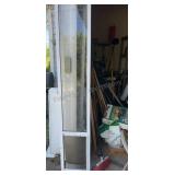 Pet Door White Aluminum and Glass 80-1/2" x