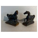 Pair of Horse Bookends, One Horse is Missing