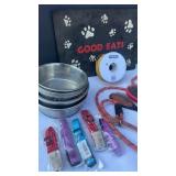 Electric Pet Fence Wire Spool, Dog Bowls , Dog