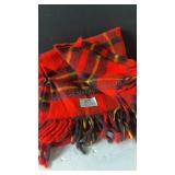 Vintage 1950s Faribo Stadium Blanket | Red Plaid