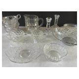 Vintage Pressed Glass Clear Glass