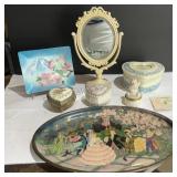 Trinket Boxes, Vanity Accessories, Vintage Metal