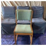 4 Kitchen Table Chairs , 3 with Slip Covers , 18"