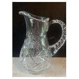 Lead Crystal Pitcher , Engraved  WZ 96