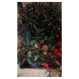 Box of Christmas lights, not tested