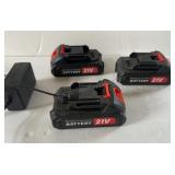 21 V Lithium Chargers only 1 Power Cord