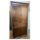 Wood Cabinet 33" W x 18.5" D x 71" H