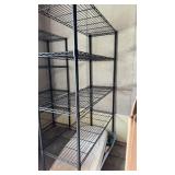 Black Wire 5 Tier Storage Shelf 18" x 48" x 72" H