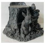 Resin Woodland Tabletop Sculpture 9" x 13" W