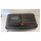 GE CLOCK RADIO CASSETTE PLAYER RECORDER