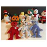 TY BEANIE BABIES HOLIDAY AND BEARS