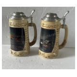 Pair of TERRY REDLIN LIKIYED EDITION BEER STEINS