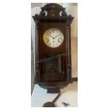 WESTMINSTER WALL CLOCK SOLID WOOD CHERRY FINISH