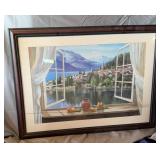 Framed Print LAKE COMO Large 46" x 33"