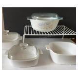 Set of 4 Corning Casserole Dishes