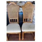 Pair of French Provincial Cane Back Chairs SKLAR