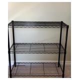 Black Wire 2 Shelf Book