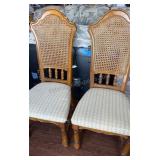 Pair of French Provincial Cane Back Chairs SKLAR