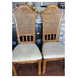 Pair of French Provincial Cane Back Chairs SKLAR