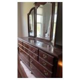 Dresser with Mirror 65" x 19" x 35" H