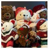Christmas Themed Plush Toys including GANZ