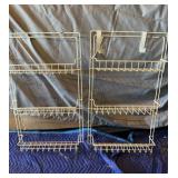Pair of Over the Door Wire Storage 19" x 5" x 30"
