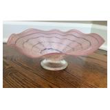 Hand-Blown Italian Art Glass Centerpiece Bowl