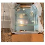 Glass Mirrored Curio Cabinet 12x16