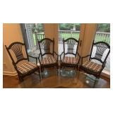 Set of 4 Spindle Back Dining Chairs
