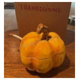 Ceramic Pumpkin Covered Tureen made in Italy