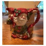 Fitz & Floyd Santa pitcher