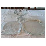 Group of Glass Serving Dishes