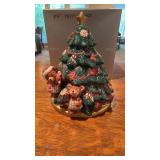Fitz & Floyd Teddy Tree chipped