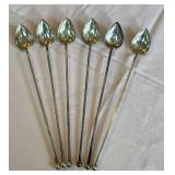 Heart Shaped Sterling Sipping Spoons