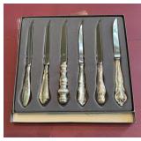 Sheffield Sterling Handled Steak Knives