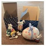 Fitz & Floyd Easter Sugar Creamer & Covered Egg