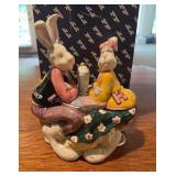 Fitz & Floyd Soda Shop Bunny Jar