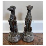 Faux Bronze Shelf Figures/ Bookends 8 inches tall