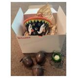 Halloween Bowl, Candle Holder & Egcorns