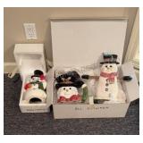 Ceramic Snowmen Decor