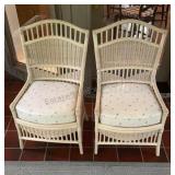 Pair of  Wicker Chairs